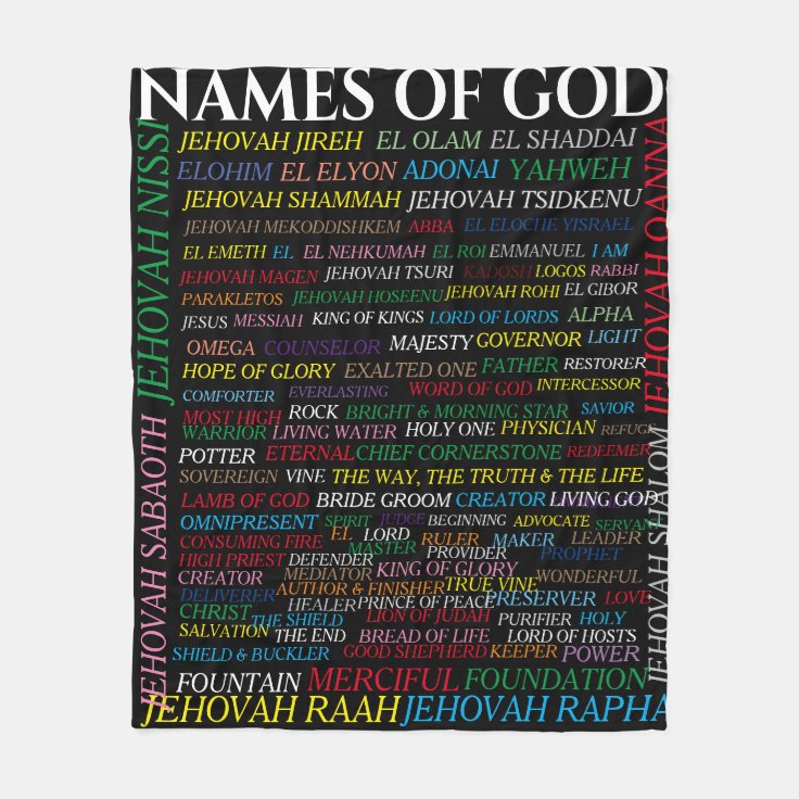 NAMES OF GOD FLEECE BLANKET Zazzle
