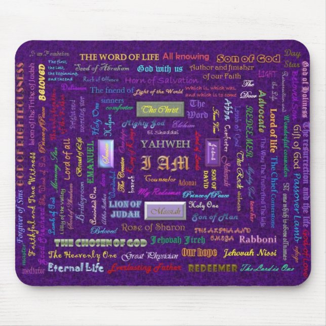 names of God mousepad (Front)