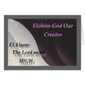 Names of God Scripture collection Cards (Front Horizontal)