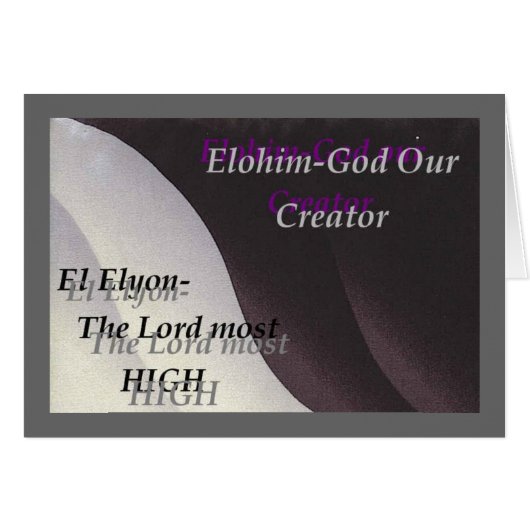 Names of God Scripture collection Cards (Front Horizontal)