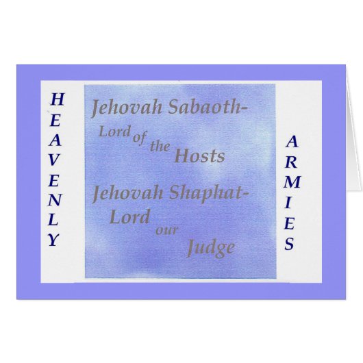 Names of God Scripture collection Cards (Front Horizontal)