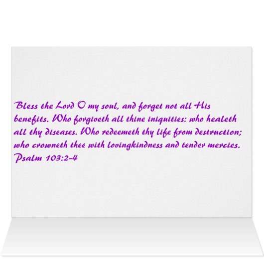 Names of God  Scripture collection Cards (Inside Horizontal (Top))