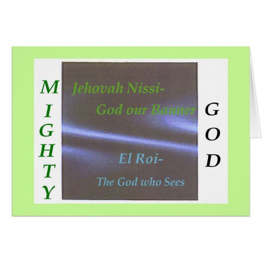 Names of God Scripture collection Cards (Front Horizontal)