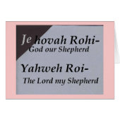 Names of God Scripture collection Cards (Front Horizontal)
