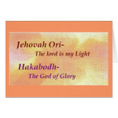 Names of God Scripture collection Cards (Front Horizontal)