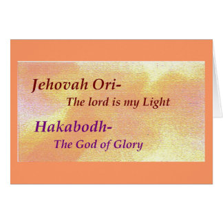 Names of God Scripture collection Cards