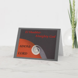 Names of God Scripture collection Thank You Card