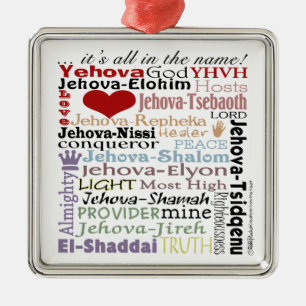Names of God-Subway Art Metal Ornament
