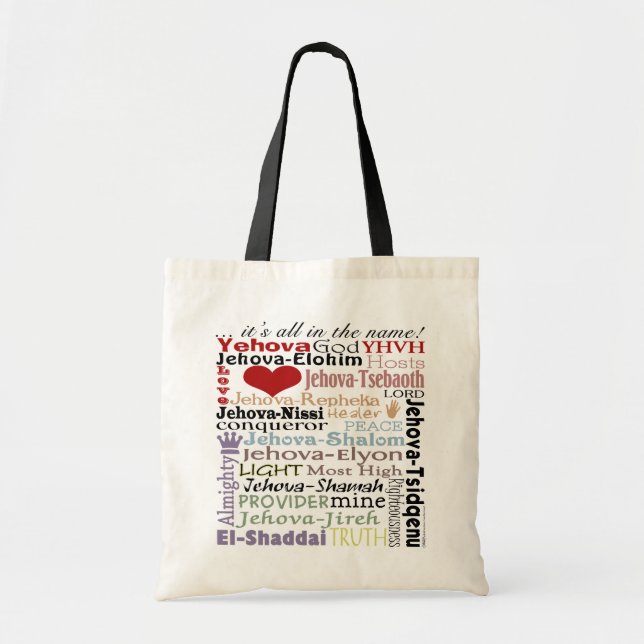 Names of God-Subway Art Tote Bag (Front)