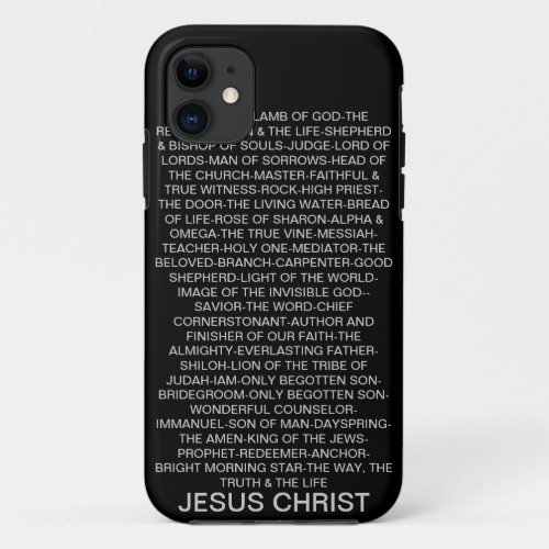 Names of Jesus iPhone 11 Case