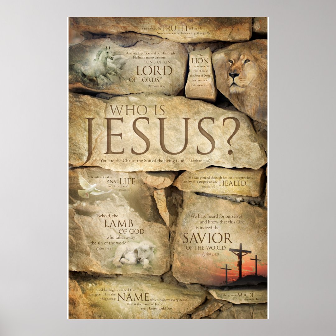 NAMES OF JESUS CHRIST Christian Art Posters Zazzle