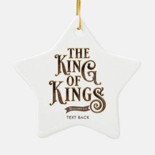 Names of Jesus Christ The King of Kings Bible Ceramic Ornament