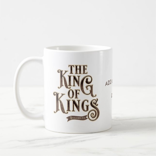 Names of Jesus Christ The King of Kings Bible Coffee Mug (Left)