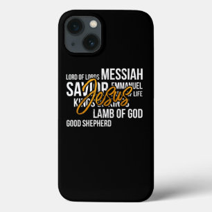 Names Of Jesus Christian Religious Church Print iPhone 13 Case