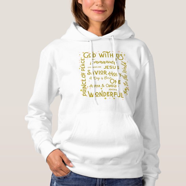 Names of Jesus Christmas Hoodie (Front)