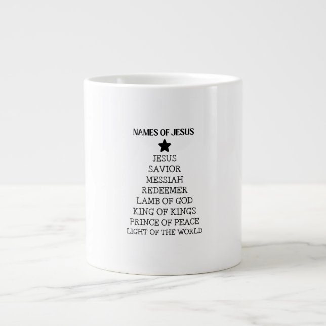 Names Of Jesus Christmas Mug (Front)