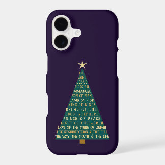Names of Jesus Christmas Tree iPhone 17 Case