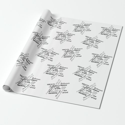 Names of Jesus Christmas Wrapping Paper