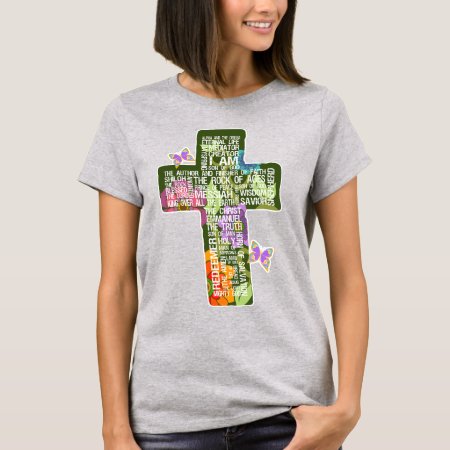 Names Of Jesus Cross T-shirt