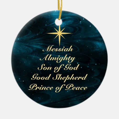 Names of Jesus _ Customized Christmas Ornament