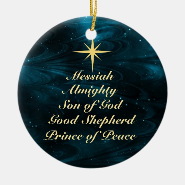 Names of Jesus - Customized Christmas Ornament (Front)