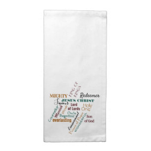 Names of Jesus Jewel Tones Cloth Napkin