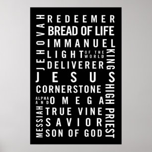 Names of Jesus Poster