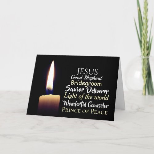 Names of Jesus Prince of Peace Good Shepherd Card