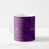 Names of Jesus Purple Personalized Mug (Front Left)