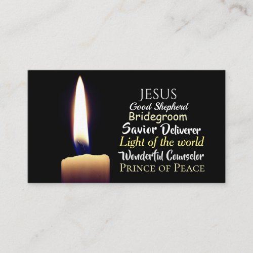 Names of Jesus Savior Deliverer Good Shepherd Business Card