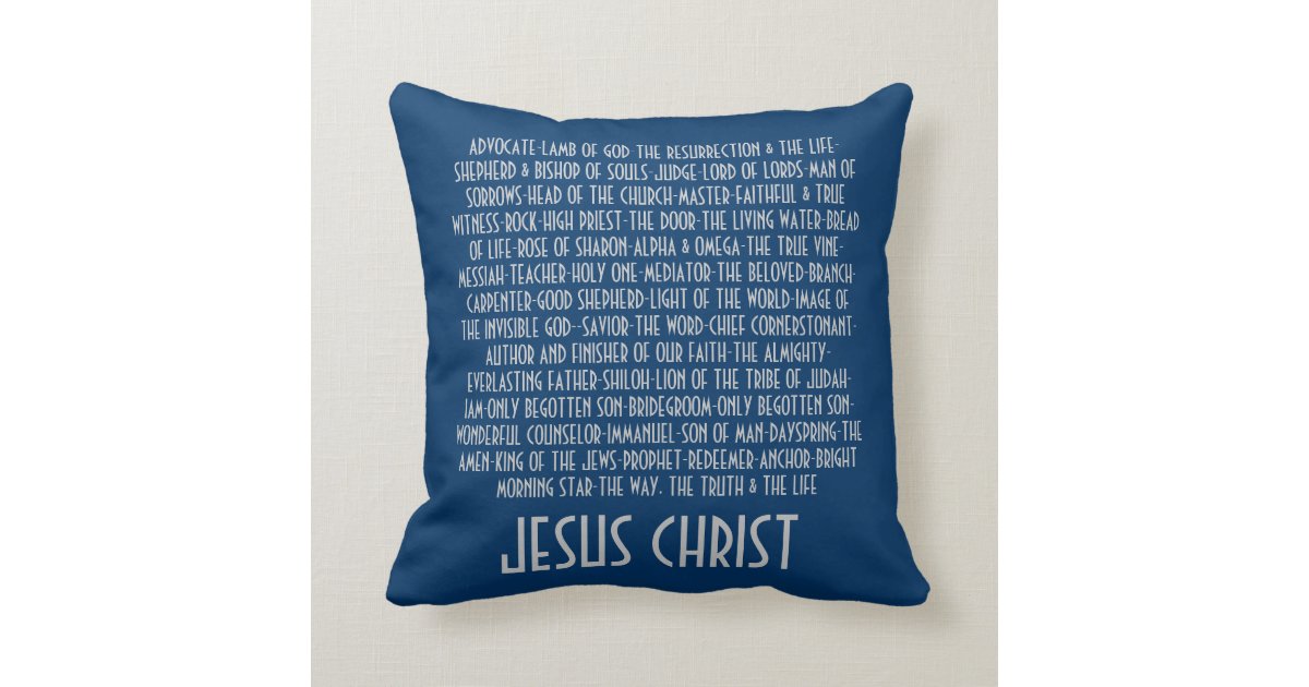 Names of Jesus Throw Pillow