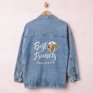 Names Photo Best Friends Denim Jacket