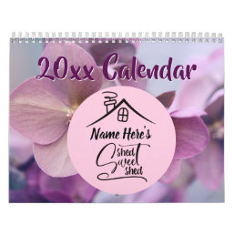 Name&#39;s Shed Sweet Shed, She Shed 20xx Pink         Calendar