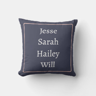 Names Throw Pillow