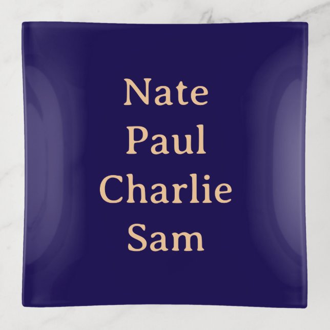 Names  trinket tray (Front)