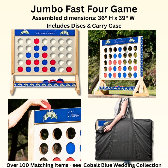 Names with Cobalt Blue & White Roses Fast Four (Creator Uploaded)