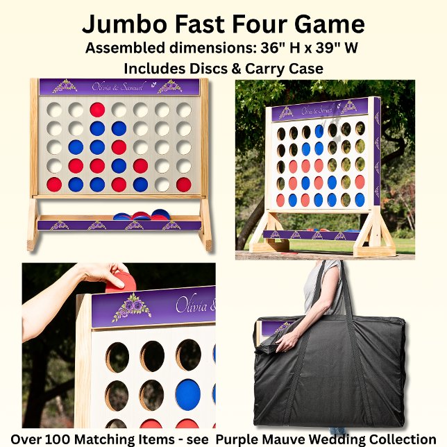 Names with Purple Mauve Flowers & White Wedding Fast Four (Creator Uploaded)