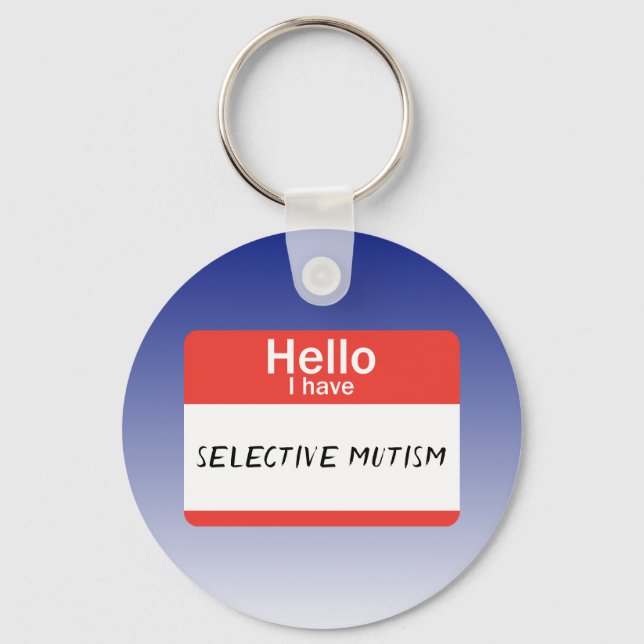 Nametag Selective Mutism Keychain (Front)