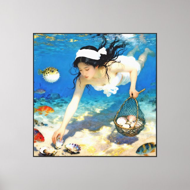 "Nami Eternal" – An Ocean Portrait Canvas Print (Front)