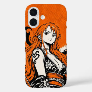 Nami One Piece Orange Aesthetic Anime iPhone Case