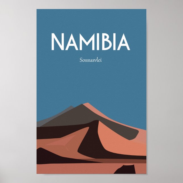 Namibia africa Travel Poster vintage (Front)