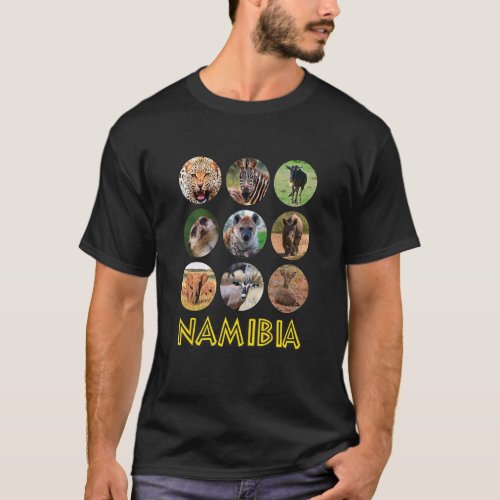 Namibia African Animals Wildlife And Nature T_Shirt