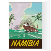 Namibia beach travel poster cards (Inside (Left))