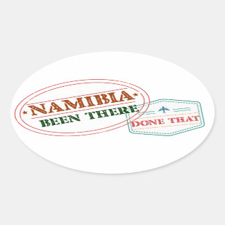 Namibia Been There Done That Oval Sticker