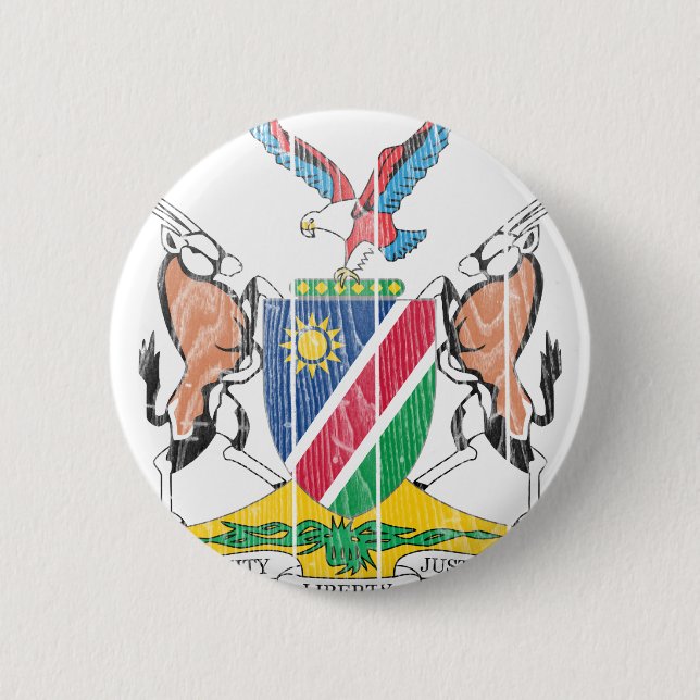 Namibia Coat Of Arms Button (Front)