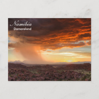 Namibia - Damaraland thunderstorm postcard