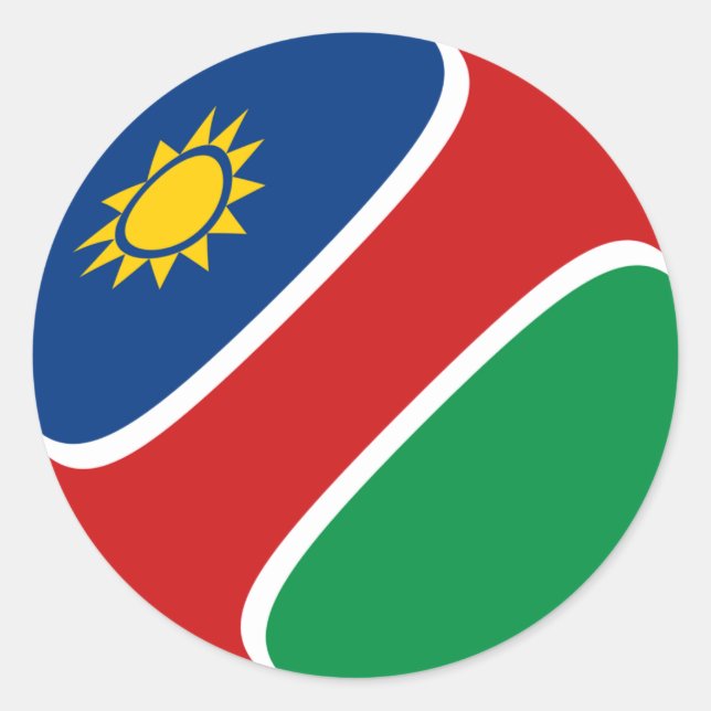 Namibia Fisheye Flag Sticker (Front)