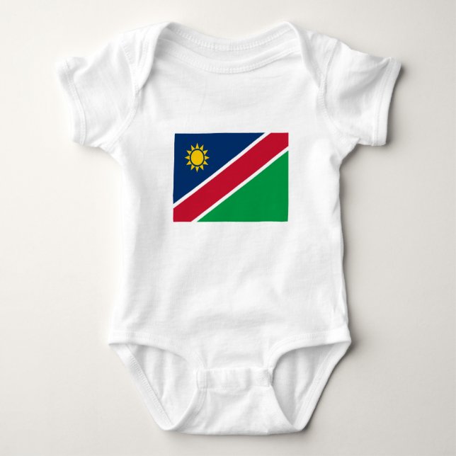 Namibia Flag Baby Bodysuit (Front)