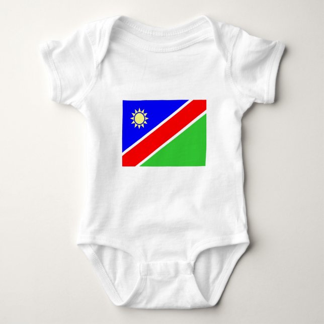 Namibia flag baby bodysuit (Front)