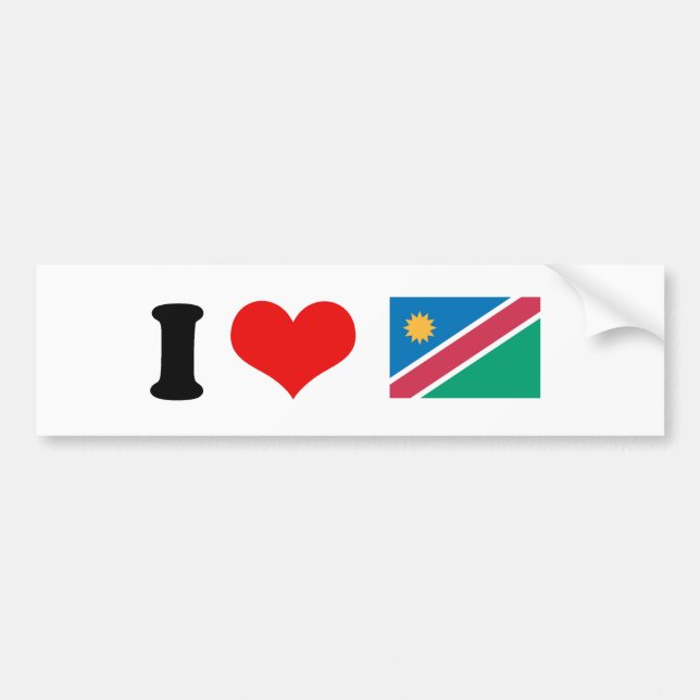 Namibia Flag Bumper Sticker (Front)
